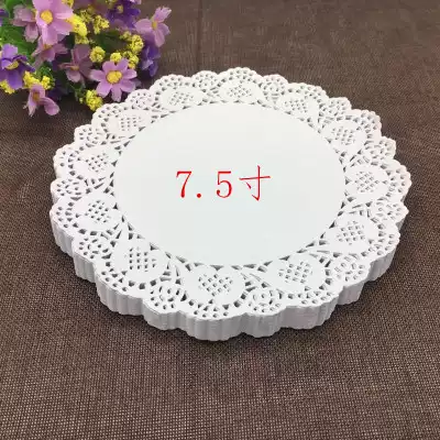 Flower bottom paper flower paper grid oil paper baking paper oil absorption paper flower cushion paper cake paper round lace paper flower paper