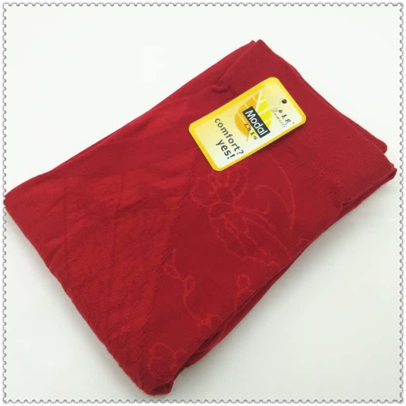 Quần bó sát cotton ôm sát eo cao co giãn cơ thể mảnh đơn màu đỏ và đen quần ấm quần đáy quần quan cotton dai nu