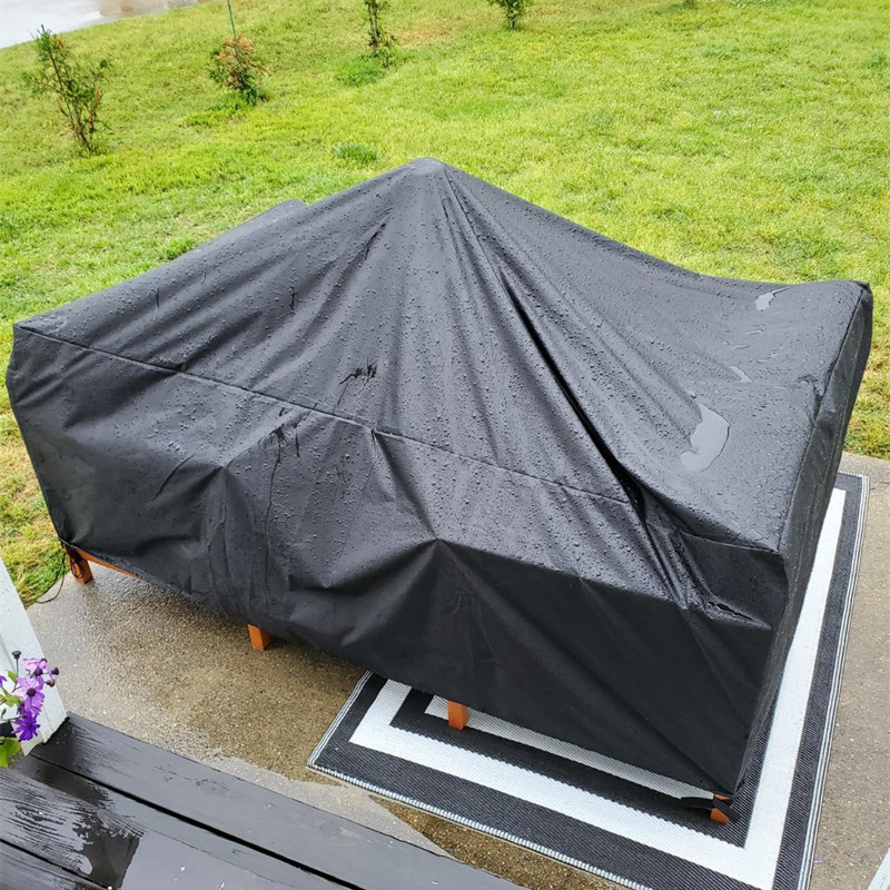 Outdoor Table and Chair Rain Cover, Balcony Furniture Sofa Dust Cover, Furniture Cover, Outdoor Table Sun Protection Cover, Waterproof Cover