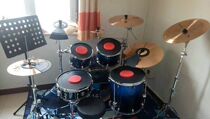 Five drums Three hi-hats Four hi-hats Silicone rubber drum set silencer pad Mute pad Jazz drum pad soundproof pad set