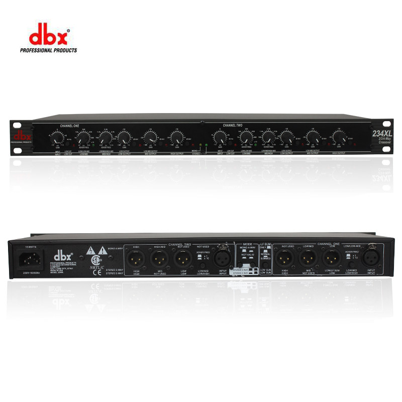 Dbx 234xl electronic crossover: the ultimate 3-way crossover for