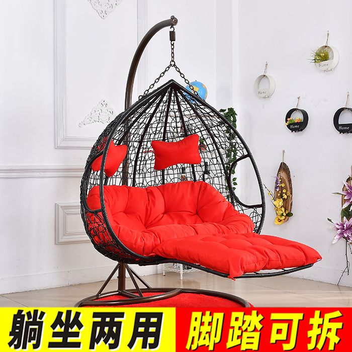 Net Red Double Basket Rattan Chair SWING SET BENCHES LIVING-ROOM HAMMOCK SLOTH BED SLOTH HOME CHANDELIA CHAIR BALCONY ADULT CRADLE CHAIR