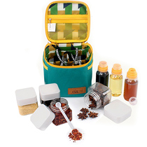 Outdoor Picnic Seasoning Bottle Suit Portable Seasoning Jar Barbecue Appliance Self-Driving Sauce Bottle Kitchen Seasoning Box Combination