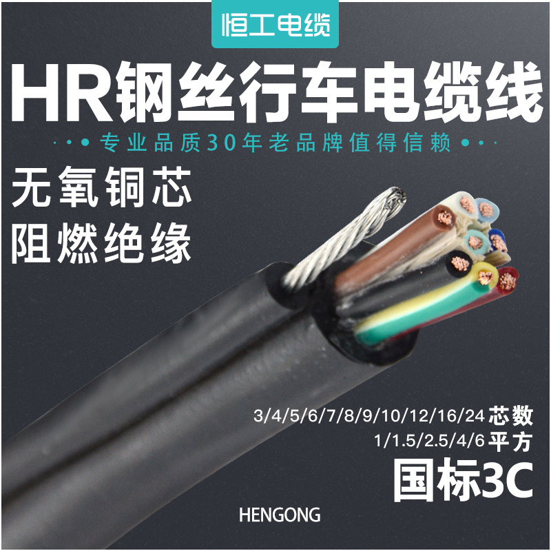 Belt wire lane control cables HR1 1 5 2 5 4 6 squared 3 8 10 12 16 24 24-Taobao