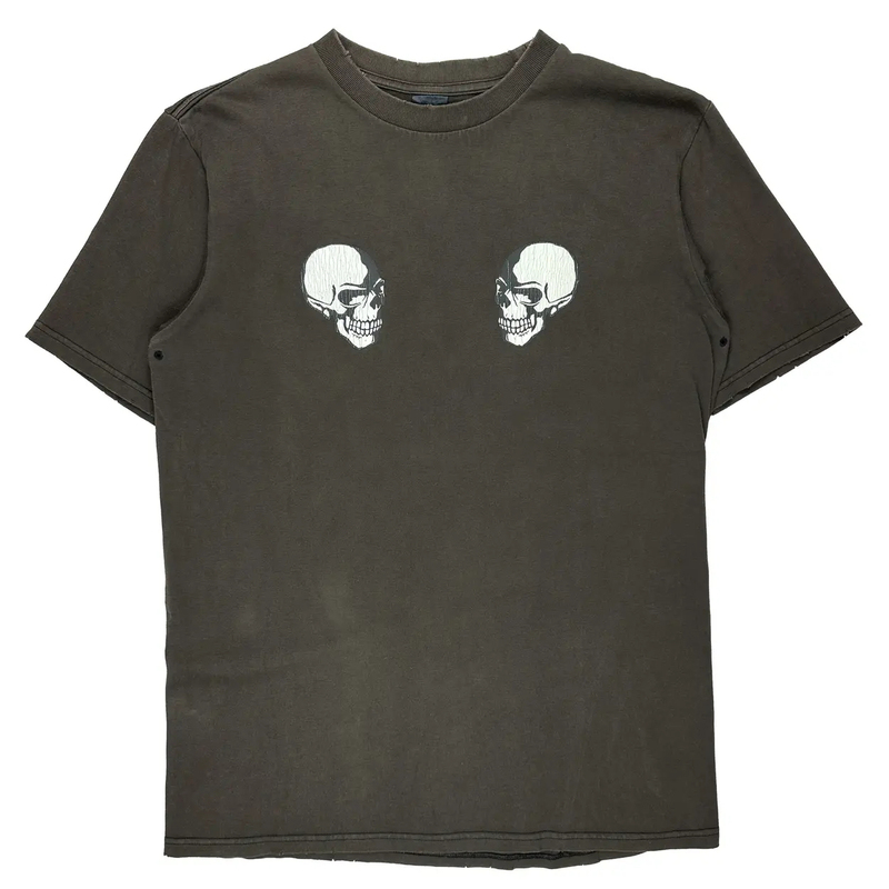【Different from the Norm】Numbernine Style Theclash Double Skull Guitarist T-Shirt