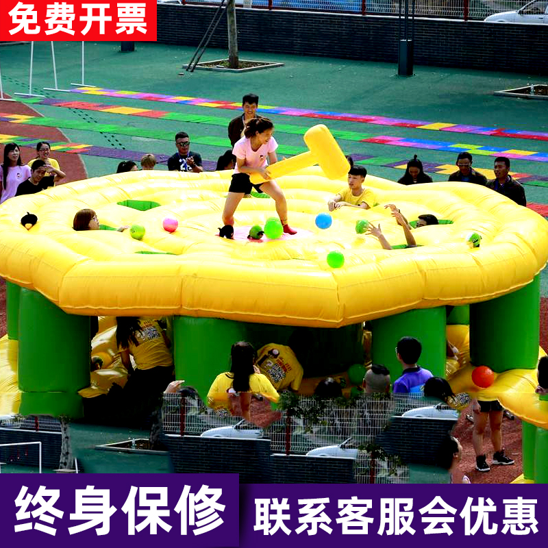 Fun sports club props inflatable live rat running bar Brothers build outreach activities game equipment