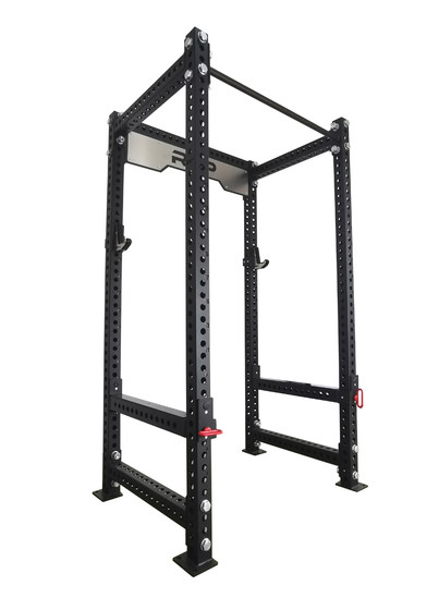 Repfit V2 Commercial Combination Squat Rack (White, Red, Black Posts)