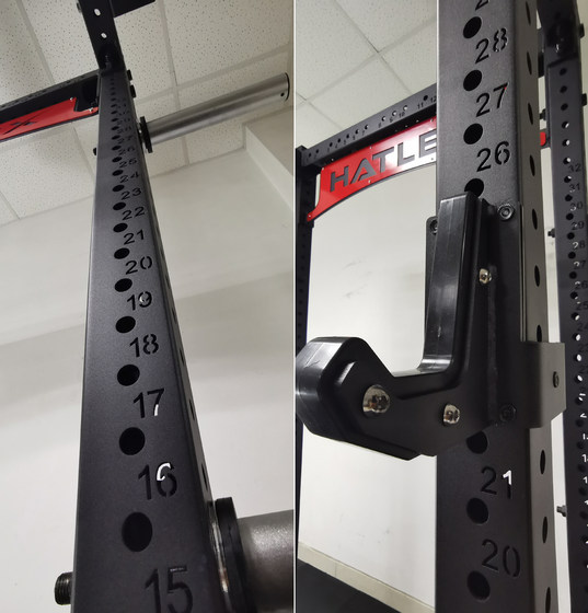 Hatlex Commercial Frame Squat Rack Open Rack 80*80 Wall Thickness 3mm Height 245cm