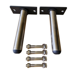 Savage Power Barbell Plate Storage Sleeve (Stainless Steel Sleeve + Stainless Steel Screw M16)