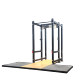 Repforce Six-Post Full-Size Commercial Squat Rack, Load Capacity 680kg, 75*75 Wall