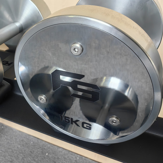 F9 Series Pure Steel Electroplating Solid Electroplated Dumbbells with Hard Chrome Plating