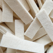 Customized industrial felt pad ring products mechanical lubrication high density seal heat-resistant fine white wool felt strip oil absorption