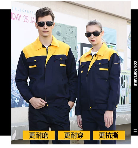 Хлопковый комбинезон, износостойкий осенний лонгслив для работы, делается под заказ