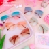 Thiếu niên ins gradient phim biển màu kính mát không khung cắt tỉa kính râm nữ gradient kính bảo vệ UV
