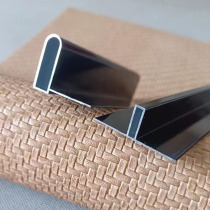 Real all season 4 0 imitation all season 4 0 bed screen aluminum gloss black matte black P type T type metal strip closing strip