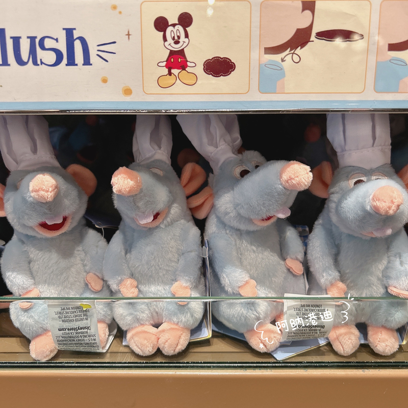 [in Stock] Hong Kong Disney Ratatouille Remy Plush Doll Cartoon Magnet Shoulder Bag Food Story