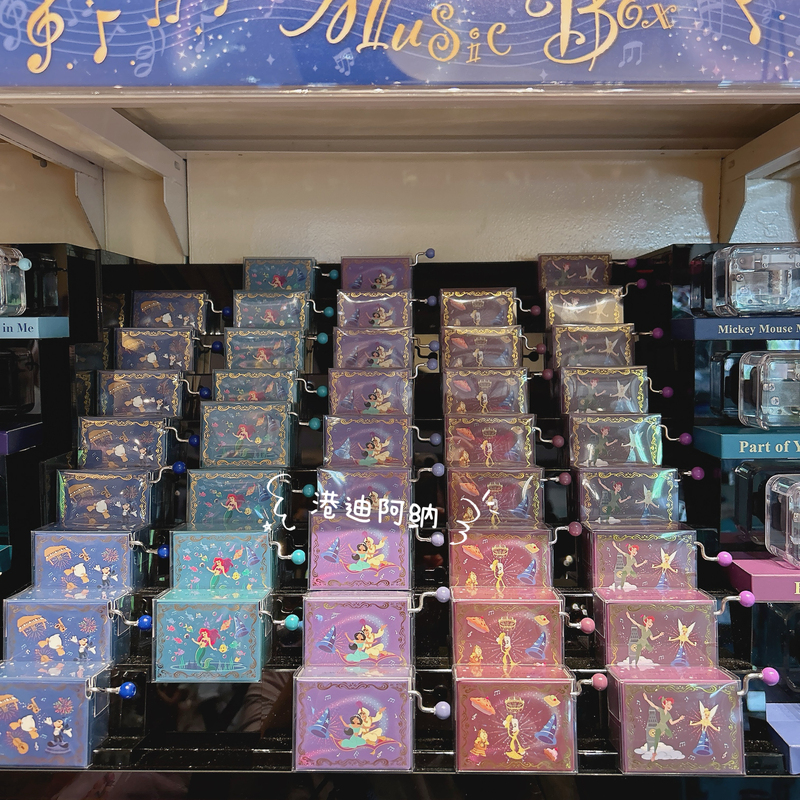 Hong Kong Disney Frozen Mickey Fantasia the Lion King Coco Music Box Ornament