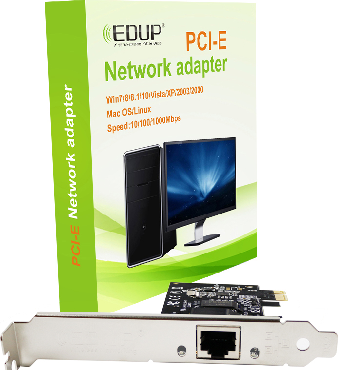 EDUP EP-9602 PCI-E Gigabit network card built-in wired network card Gigabit network interface expansion