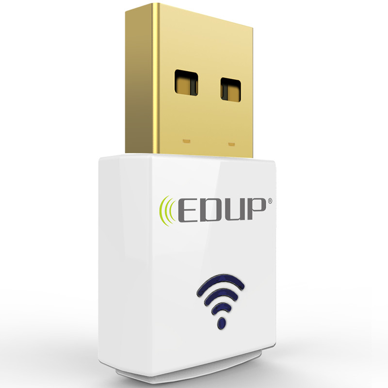 Адаптер USB edup ep-ac1619 600m鍙岄usb鏃犵嚎缃戝崱 楂橀€烾sb3.0 11ac缃戝崱鍙戝皠鍣