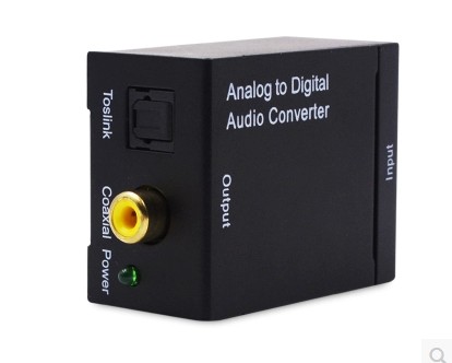 Analog signal turn digital signal converter multi-channel optical fiber connector coaxial AY19