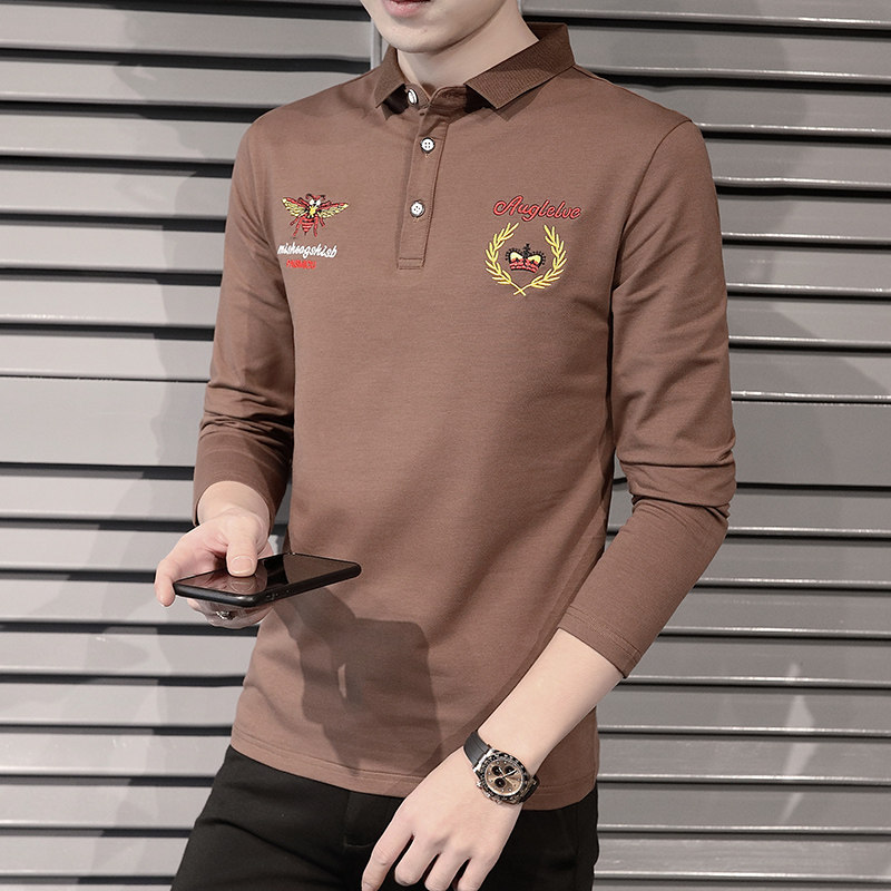 Spring and autumn underwear men can wear pure cotton thin long sleeve sweater with a single trend shirt