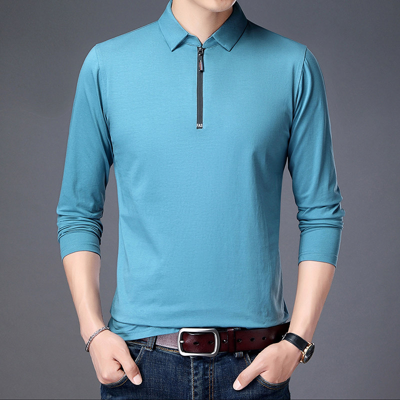 Spring thin underwear men sleeve-tied sweater tops pure cotton men on a single piece of wear can be worn
