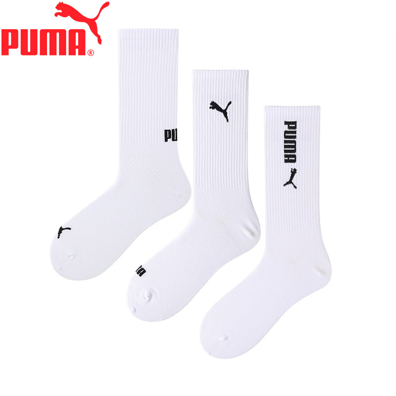 Puma Mid-Calf Socks for Men and Women, Large Size Sports Socks, Autumn and Winter Training Socks, Breathable Cotton High Socks, 3 Pairs Puma Mid-Calf Socks for Men and Women, Large Size Sports Socks, Autumn and Winter Training Socks, Breathable Cotton High Socks, 3 Pairs