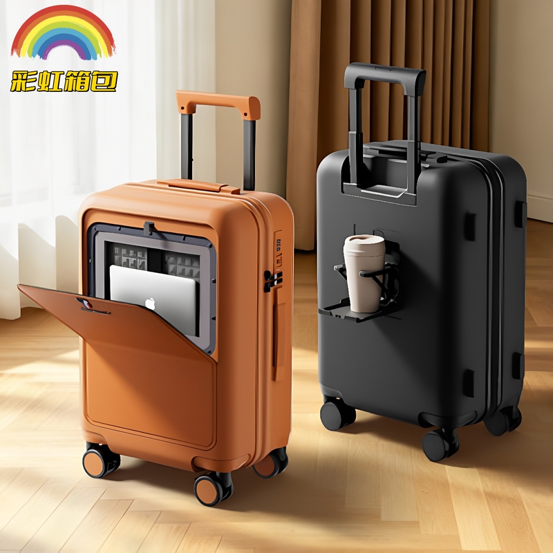 Business Light Luxury Style Explosion-Proof Zipper Student Luggage Trolley Case 20inch Carry-On Suitcase Front-Opening 24-Inch Travel Suitcase for Men and Women Business Light Luxury Style Explosion-Proof Zipper Student Luggage Trolley Case 20inch Carry-On Suitcase Front-Opening 24-Inch Travel Suitcase for Men and Women