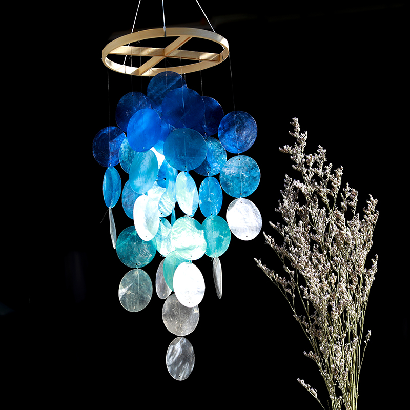 Shell wind chime pendant door decoration bedroom room small clear pendant pendant creative birthday gift for girlfriend