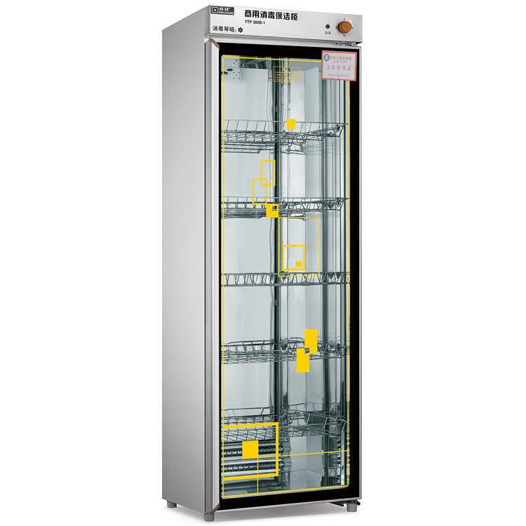Bangxiang 380B-1 disinfection cabinet stainless steel single door commercial restaurant chopsticks ozone disinfection bowl cabinet canteen cleaning cabinet