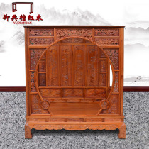 Mahogany bed Burmese rosewood princess bed carved shelf bed solid wood double bed big fruit rosewood mahogany furniture