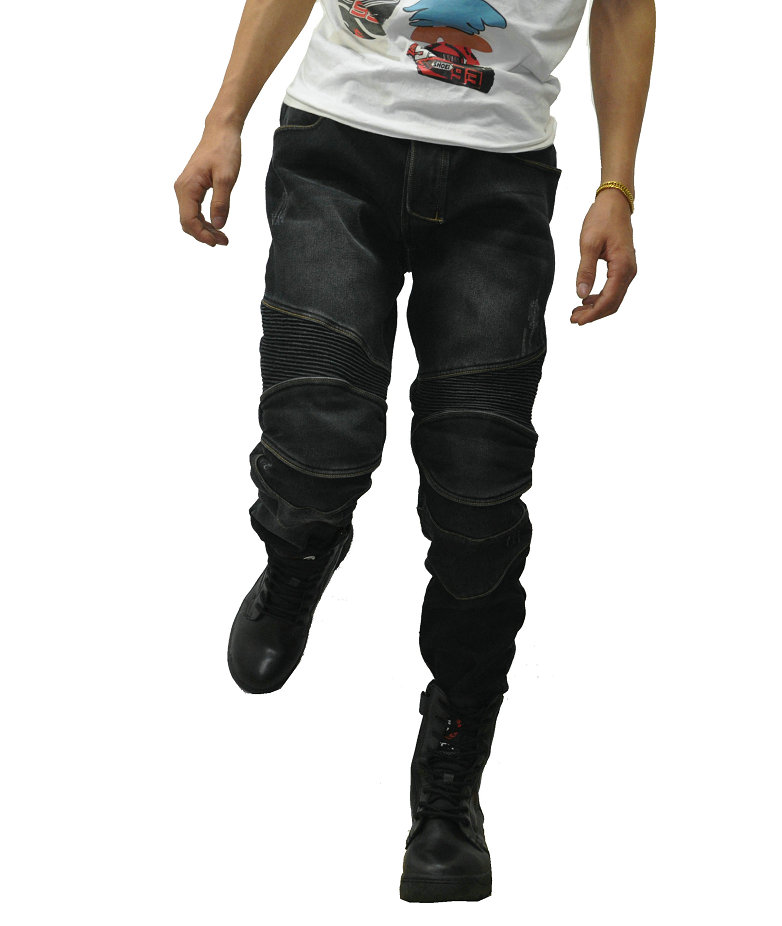 Mùa đông cộng với nhung mới không thấm nước cưỡi quần jeans Xe máy chống rơi Quần ấm xe máy đua - Xe máy Rider thiết bị găng tay da đi xe máy