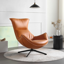 Nordic leisure sofa chair designer home reclining chair lazy sofa light luxury net red leisure rotating single chair