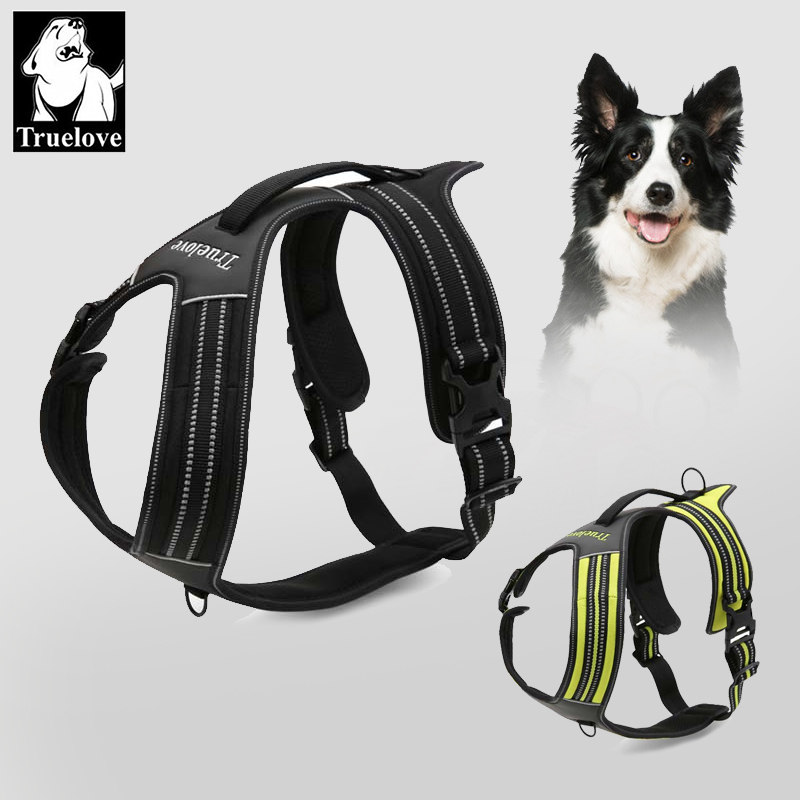 Truelove dog rope dog chain K9 chest strap large dog golden retriever method fighting Teddy vest-style traction rope anti-shock explosion