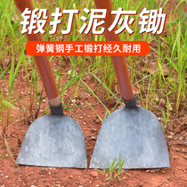 Spring steel hand-forged agricultural hoe outdoor vegetable weeding and turning up the mountain long handle agricultural tools hoeing and digging