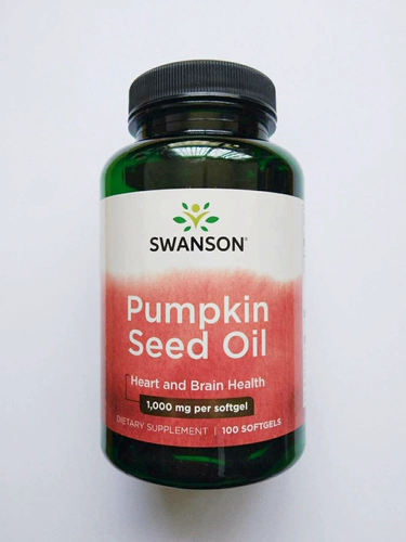 Специальное предложение!Американские оригинальные мягкие капсулы с натуральным маслом семян тыквы 1000 мг * 100 капсул