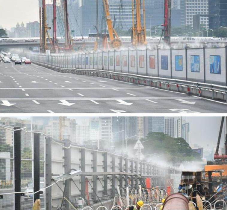 Dust-reduced thick balcony spray system cooling surrounding water pipe greening with household equipment landscape wear-resistant gardening species