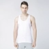 Áo thủ công bằng vải cotton vest nam cổ tròn vượt rào áo sơ mi mùa hè áo thun cotton trắng áo 3 lỗ Áo vest