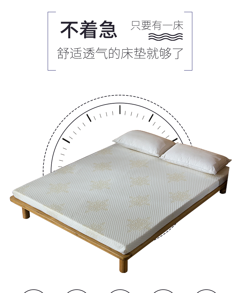 Mật độ cao bộ nhớ bọt nệm tatami xốp nệm ký túc xá sinh viên chậm phục hồi giường nệm 1.8m1.5 mét