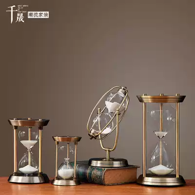 Nordic style hourglass timer Modern minimalist creative decoration Home accessories Home wine cabinet decoration Living room