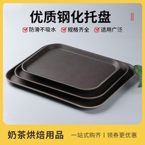 Restaurant Catering Hotel Restaurant special fast food plate Serving dish plate Round rectangular commercial plastic tray