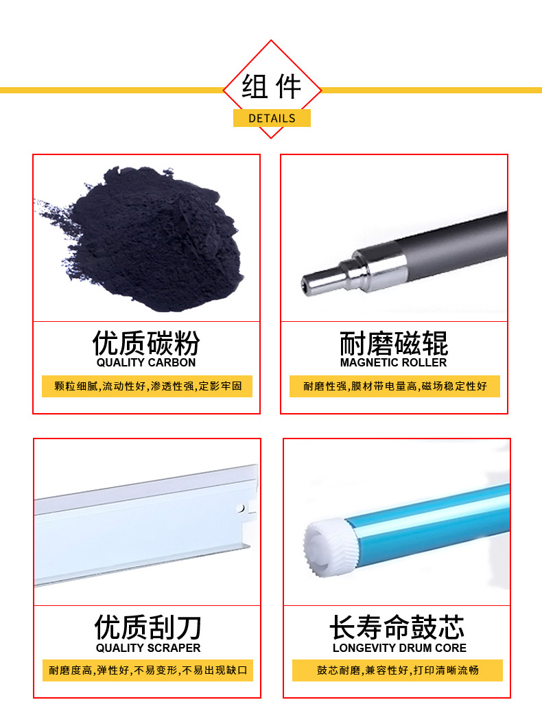 Màu tự nhiên cho hộp mực HP m251n hp1215 cp1525 pro200 M276nw 131A CF210A Hộp mực máy in CM1415fn Canon CRG331 LBP7100Cn - Hộp mực
