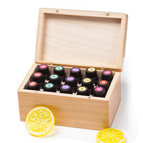 Solid wood essential oil box Small essential oil storage box can accommodate 15 essential oils Essential oil box