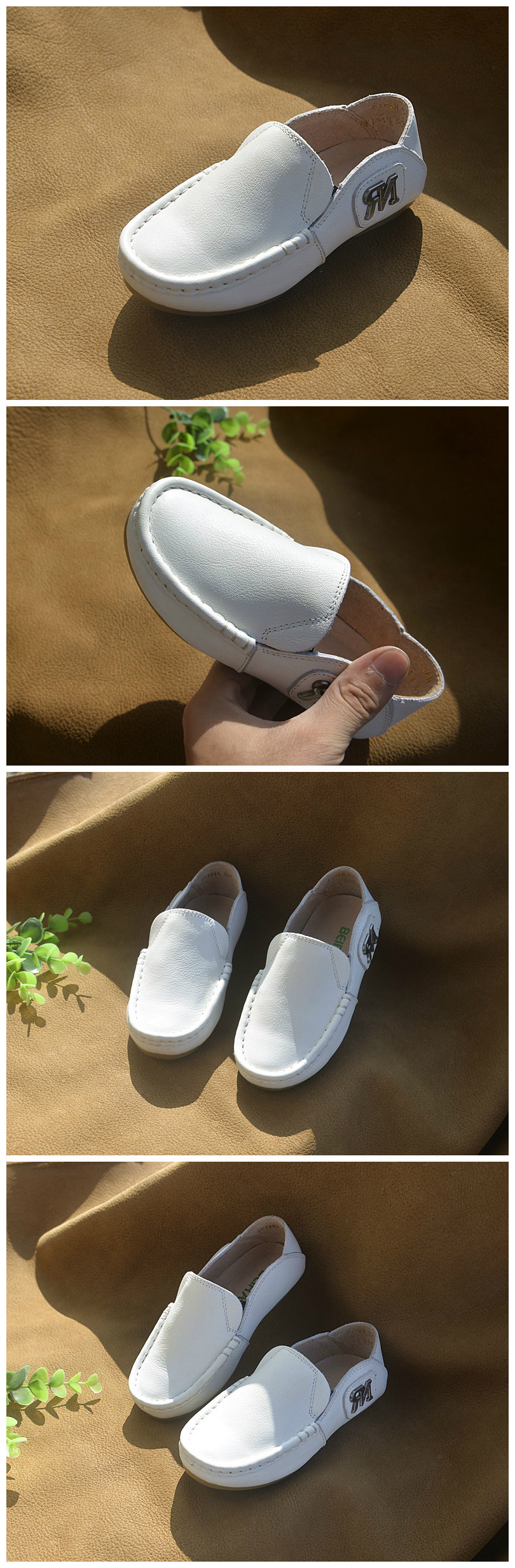 Chaussures enfants en cuir pour printemps - semelle tendon - Ref 1007309 Image 33