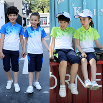 Summer Elementary School Childrens Class Suit Short Sleeve Pants Games Suit Junior High School Uniforms Men And Women Uniform Speed Dry Childrens Clothes