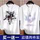 Short-Sleeved T-Shirt for Men 2026 New Summer Printed T-Shirt Fashion Trendy Lettered Loose Student Half-Sleeved Top Trendy