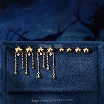 (Wing Treasure) Star Wish 18k Venus star basic stud earrings classic earrings temperament women