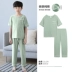áo bóng đá trẻ em Đồ ngủ trẻ em mùa hè bé trai quần ngắn tay cotton bé trai mùa hè cotton trẻ em trung niên điều hòa nhiệt độ quần áo ở nhà phần mỏng đồ bơi trẻ em quần rời Phù hợp với trẻ em