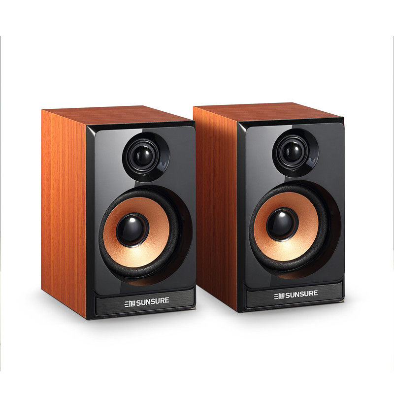 Computer speaker mobile phone tablet notebook desktop mini desktop usb wooden 2 0 active audio bass pair box