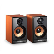 Computer speaker mobile phone tablet notebook desktop mini Desktop usb wooden 2 0 active audio bass pair box